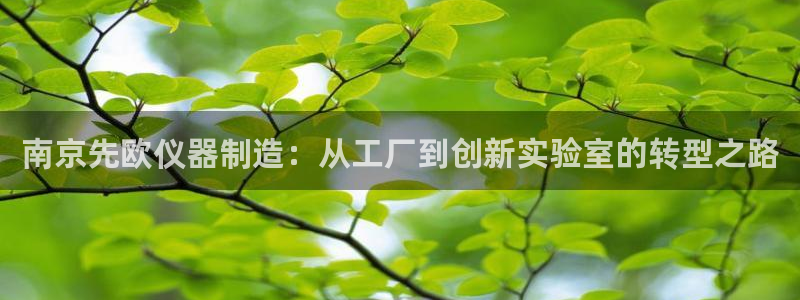 星欧娱乐官方：南京先欧仪器制造：从工厂到创新实验室的转型之路